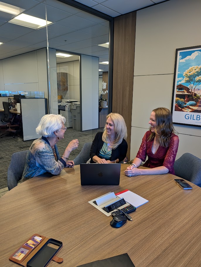 Angel Marie in a leadership consultation with corporate executives