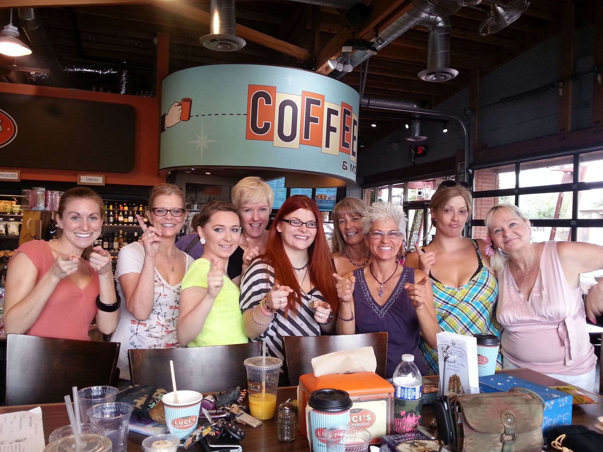 Women connecting over coffee at The Intuitive Edge Breakfast